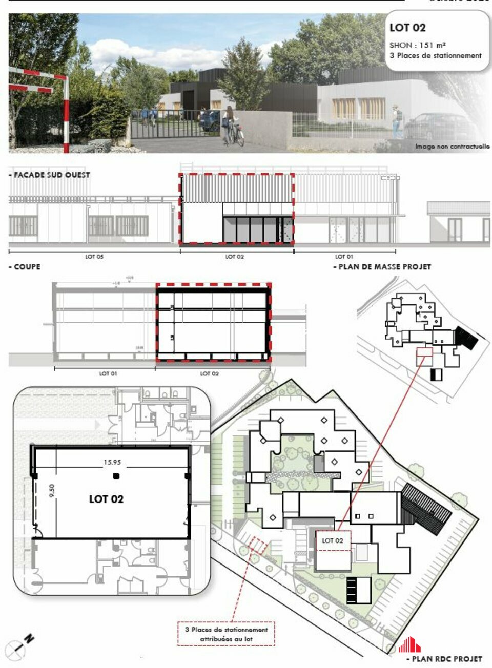 A louer Bureaux 155m² Canéjan