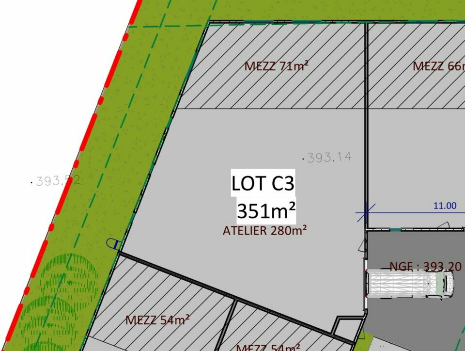 A louer Locaux d'activité 351m² Les Abrets en Dauphiné