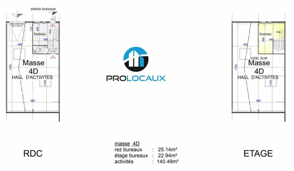 A vendre Locaux d'activité 188.57m² Bourgoin-Jallieu