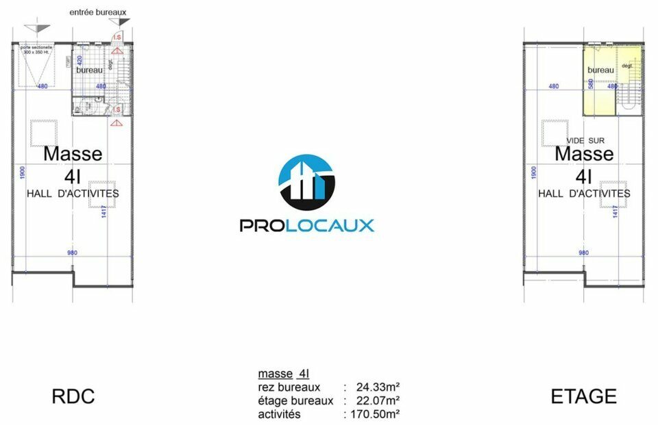 A vendre Locaux d'activité 216.9m² Bourgoin-Jallieu