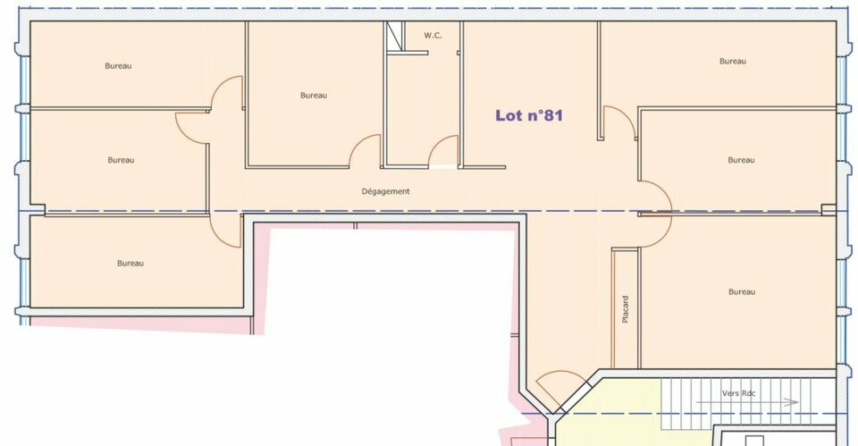 A louer Bureaux 170m² Villeurbanne