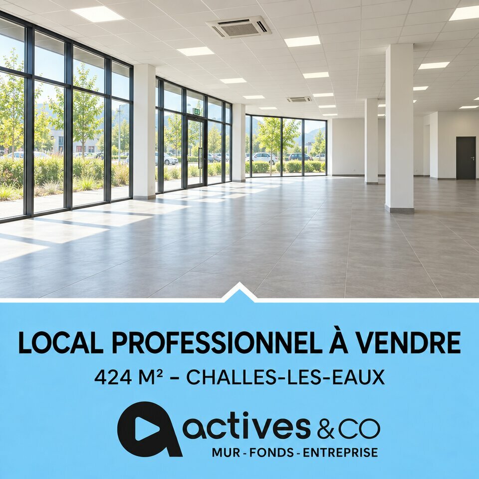 A vendre Local commercial  424m² Challes-les-Eaux