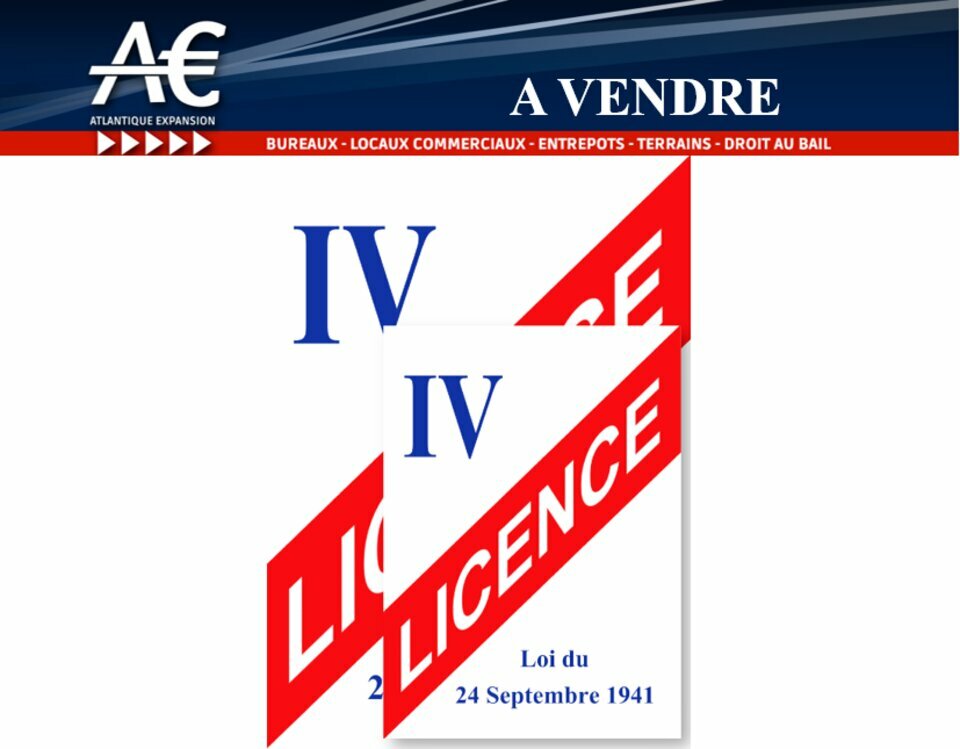 Opportunité- LICENCE IV SECTEUR DE NANTES.