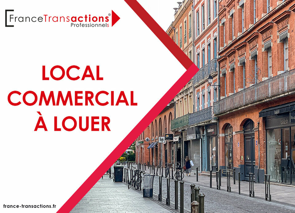A LOUER LOCAL COMMERCIAL DE 45M², AXE PASSANT VOITURE