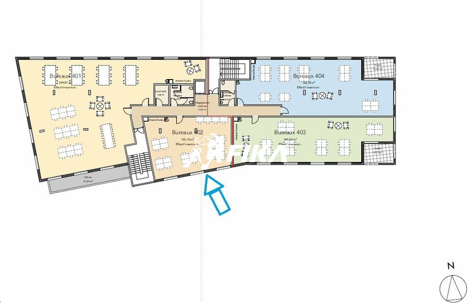 A VENDRE BUREAUX 115,78 m2 - (31200) TOULOUSE
