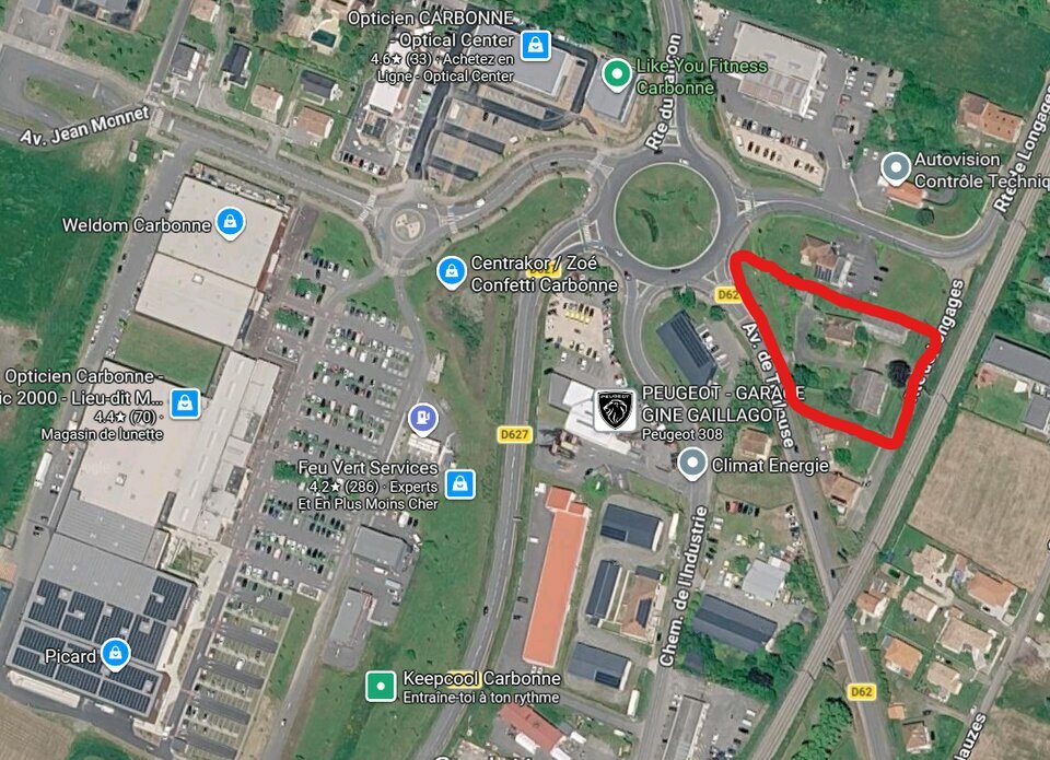 A LOUER LOCAL COMMERCIAL BEFA DE 150 &agrave; 1500 M&sup2; CARBONNE