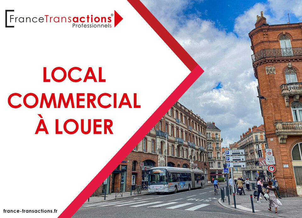 A LOUER LOCAL COMMERCIAL/BUREAU 93M² HYPER CENTRE VILLE TOULOUSE QUARTIER FRANCOIS VERDIER (31000)