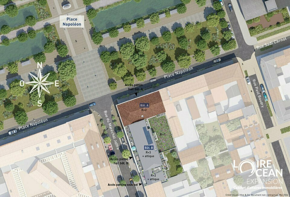 ENSEMBLE DE CELLULES COMMERCIALES NEUVES À LA ROCHE-SUR-YON  PLACE NAPOLÉON