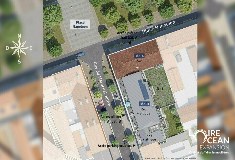 ENSEMBLE DE CELLULES COMMERCIALES NEUVES À LA ROCHE-SUR-YON  PLACE NAPOLÉON