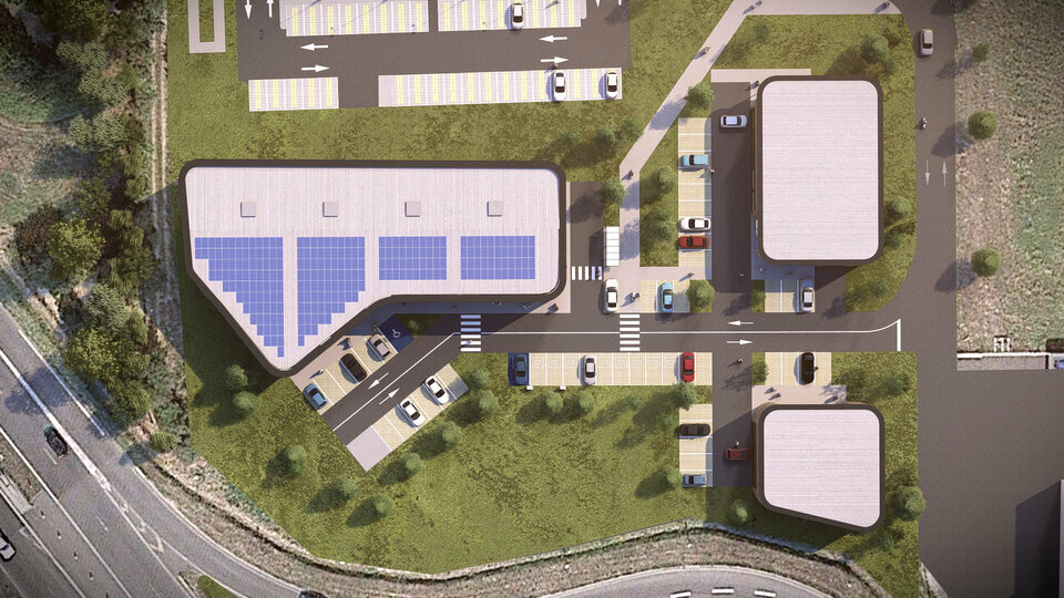 À LOUER  Cellules commerciales neuves de 190 à 300 m² avec forte visibilité (pôle automobile)  ZAC de la Grée, Lion d&rsquo;Angers
