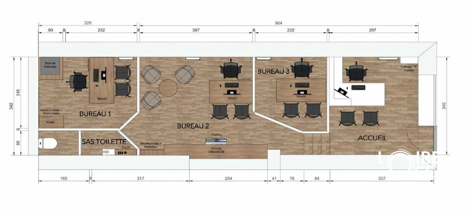 A LOUER – LOCAL COMMERCIAL – BUREAUX CENTRE VILLE DE LA BAULE