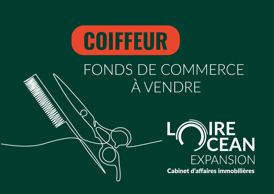 À CÉDER – SALON DE COIFFURE – EMPLACEMENT N°1 – PORNIC CENTRE
