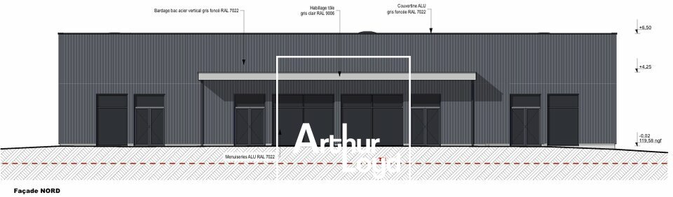 A vendre Local commercial  295m² La Chapelle-aux-Brocs
