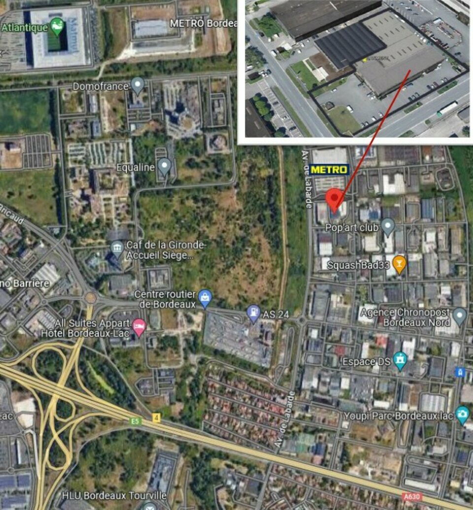 BUREAU 467 M² TYPE ERP A LOUER BORDEAUX NORD